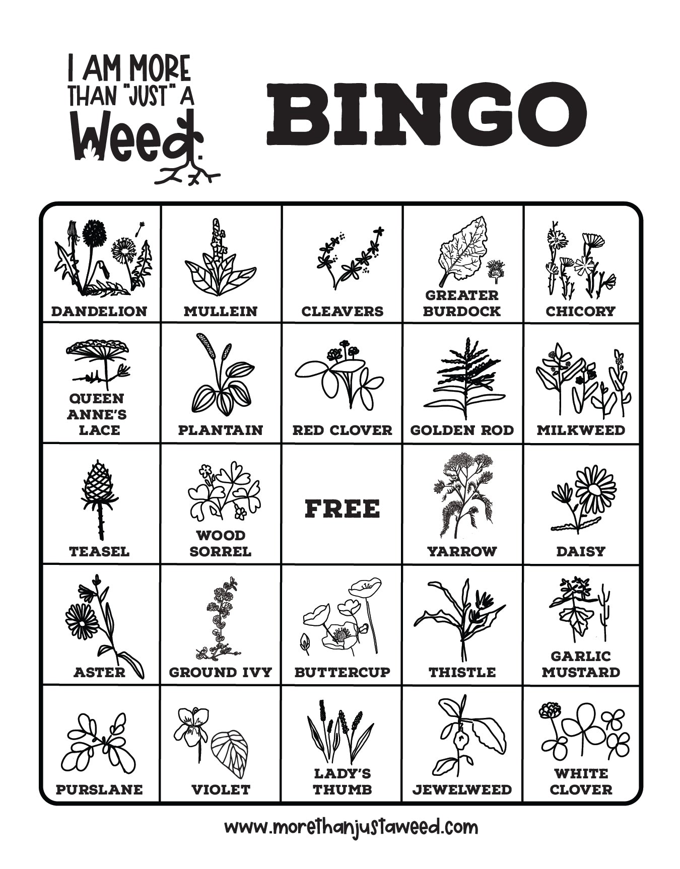Outdoor Adventure BINGO Card