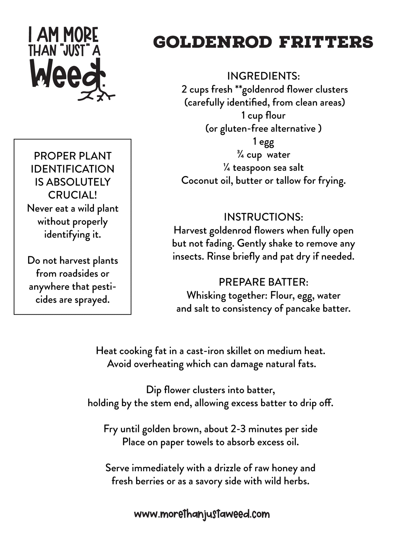 Goldenrod Food Recipes